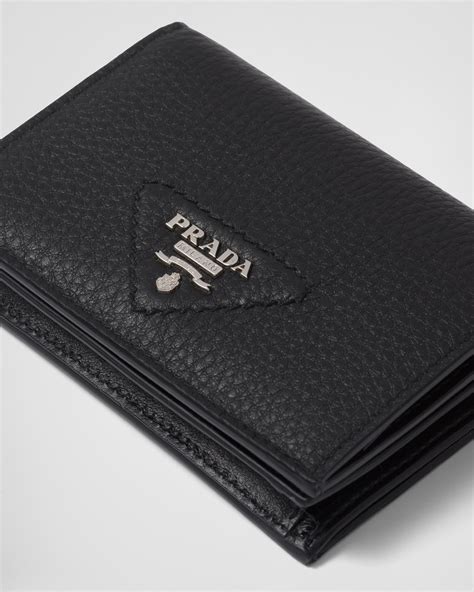 prada smooth leather wallet|Prada wallet outlet.